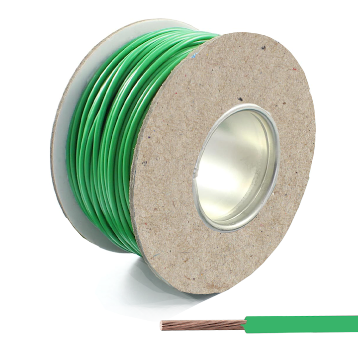 Single Core Cable - Green - 28/0.30 17.5amp (CAB.3GN)